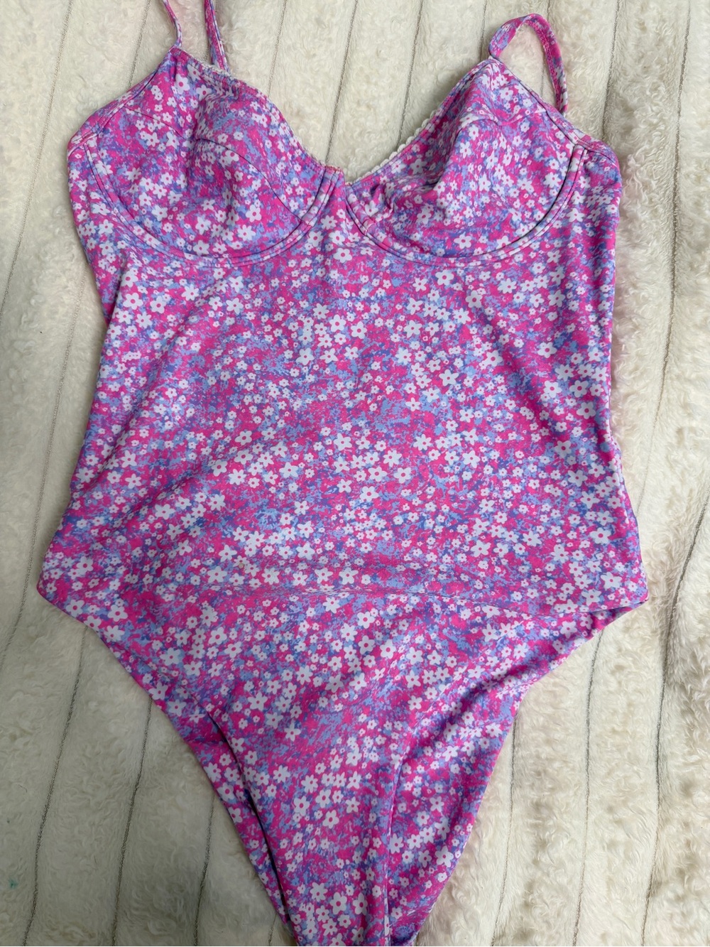 Kulani Kinis Pink Floral One-Piece Swimsuit